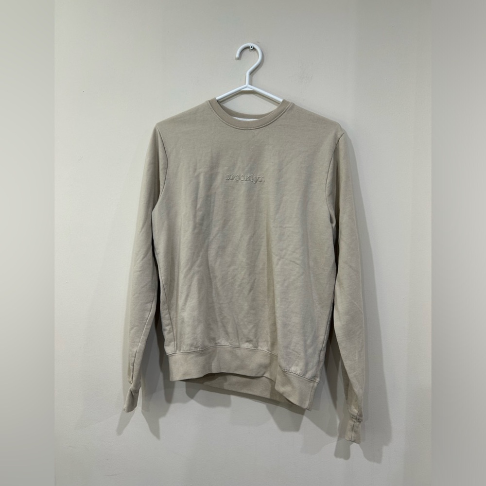 San Francisco work shirts beige ‘Brooklyn”
Light crewneck men’s s or women s/m
